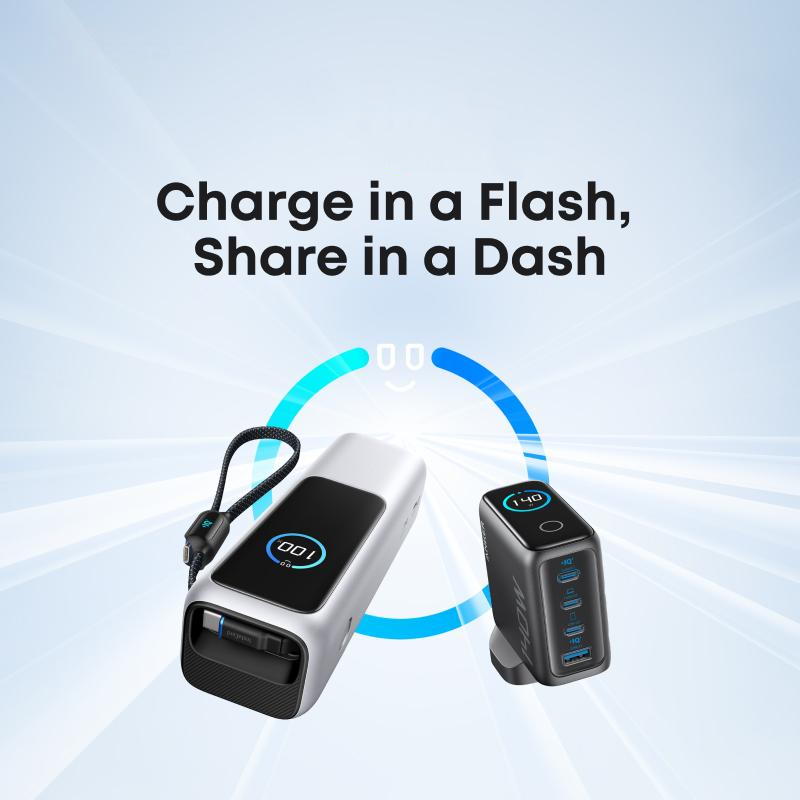 📢📢50 % Rabatt!!+Kostenloser Versand🥳📱Tragbares Ladegerät mit integriertem Kabel🔋⚡