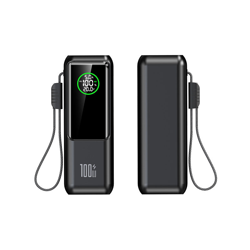 📢📢50 % Rabatt!!+Kostenloser Versand🥳📱Tragbares Ladegerät mit integriertem Kabel🔋⚡
