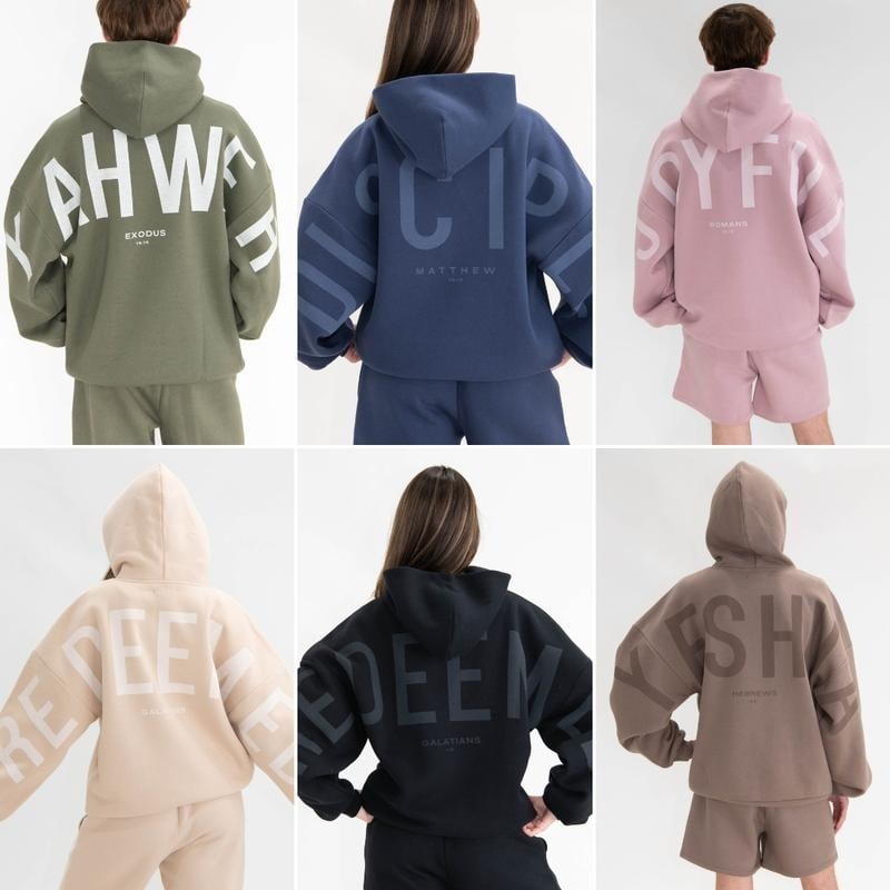💕Letzter Tag 50 % Rabatt💖 ✝ Essential Hoodie | Oversized Christian Heavyweight Faith Sweatshirt