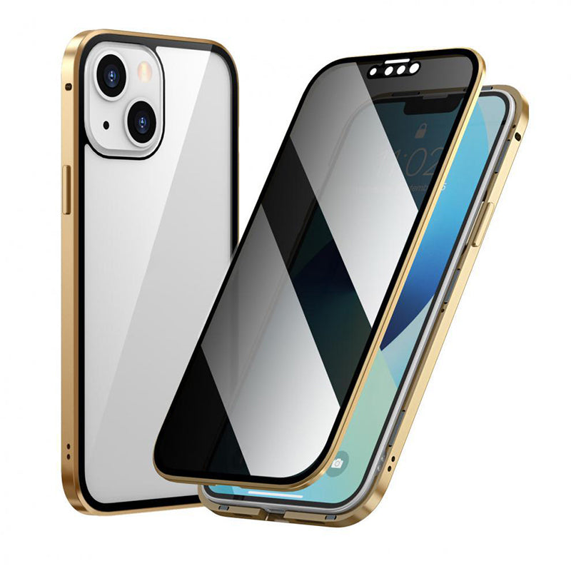 📢📢50% Rabatt!! ⏰🛡️Doppelseitige Schutzhülle aus gehärtetem Glas – Anti-Spy Sichtschutz & praktische Handhabung | Für Ihr Handy & Einfach anzubringen.📱✨