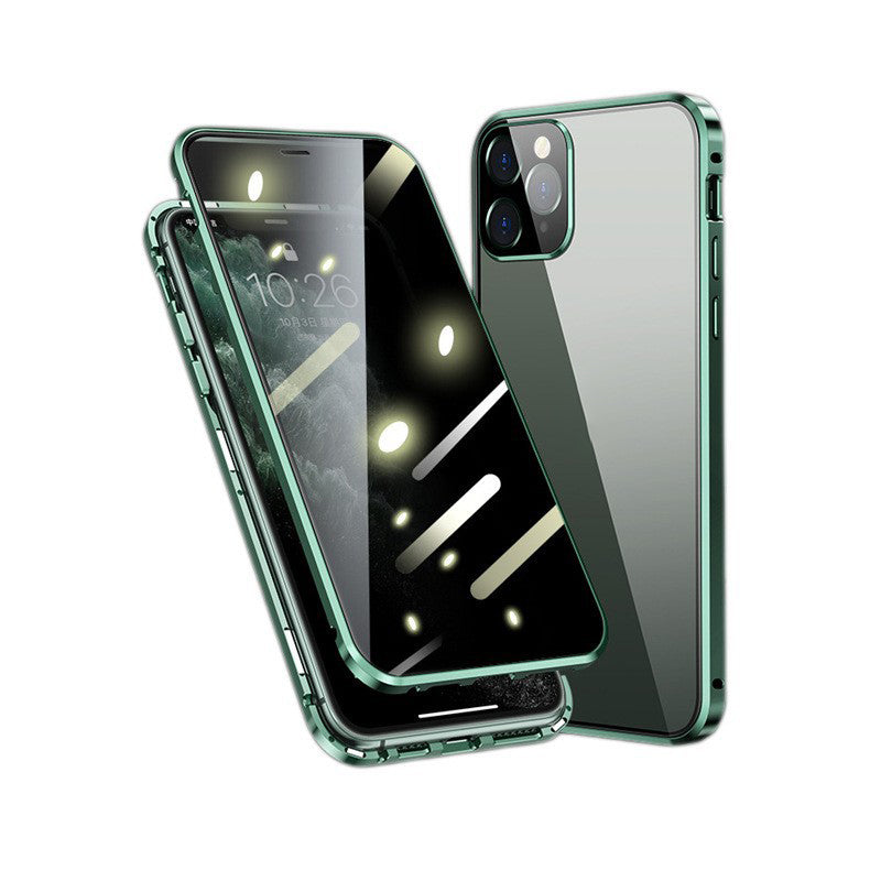 📢📢50% Rabatt!! ⏰🛡️Doppelseitige Schutzhülle aus gehärtetem Glas – Anti-Spy Sichtschutz & praktische Handhabung | Für Ihr Handy & Einfach anzubringen.📱✨