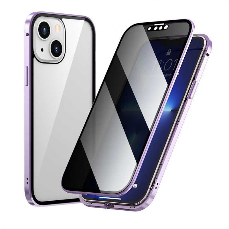 📢📢50% Rabatt!! ⏰🛡️Doppelseitige Schutzhülle aus gehärtetem Glas – Anti-Spy Sichtschutz & praktische Handhabung | Für Ihr Handy & Einfach anzubringen.📱✨