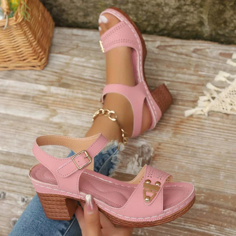 ✨2026 Neuheiten 50 % Rabatt👡Damen-Sandalen mit Blockabsatz
