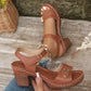✨2026 Neuheiten 50 % Rabatt👡Damen-Sandalen mit Blockabsatz