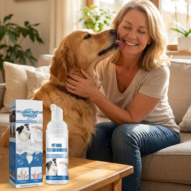 💘 Valentinstagsangebot: 50% Rabatt +2 kaufen, 1 gratis!! 🐾 Schaum-Zahnsteinentferner für Haustiere – Natürliche Formel & mühelose Anwendung!