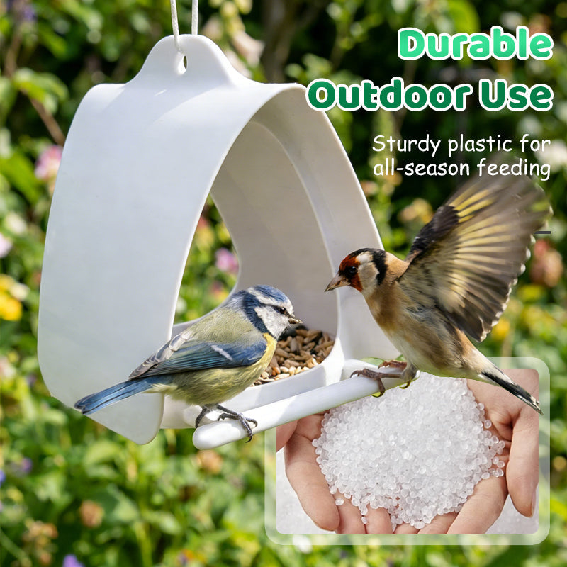 📢📢 50 % RABATT!! ⏰ Hängendes Vogelfutterhaus für den Garten mit Dach 🐦 | Wetterfest & einfach zu befüllen, einfach aufzuhängen & zu reinigen!🌧️❤️
