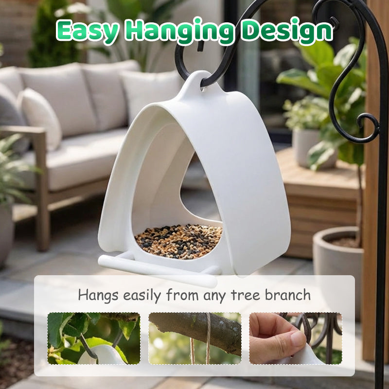 📢📢 50 % RABATT!! ⏰ Hängendes Vogelfutterhaus für den Garten mit Dach 🐦 | Wetterfest & einfach zu befüllen, einfach aufzuhängen & zu reinigen!🌧️❤️