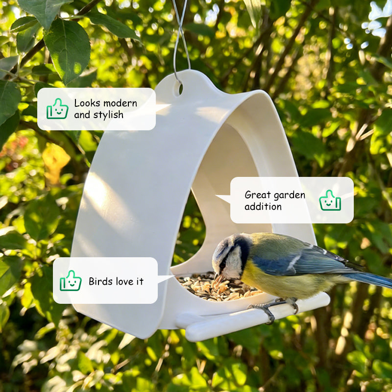 📢📢 50 % RABATT!! ⏰ Hängendes Vogelfutterhaus für den Garten mit Dach 🐦 | Wetterfest & einfach zu befüllen, einfach aufzuhängen & zu reinigen!🌧️❤️