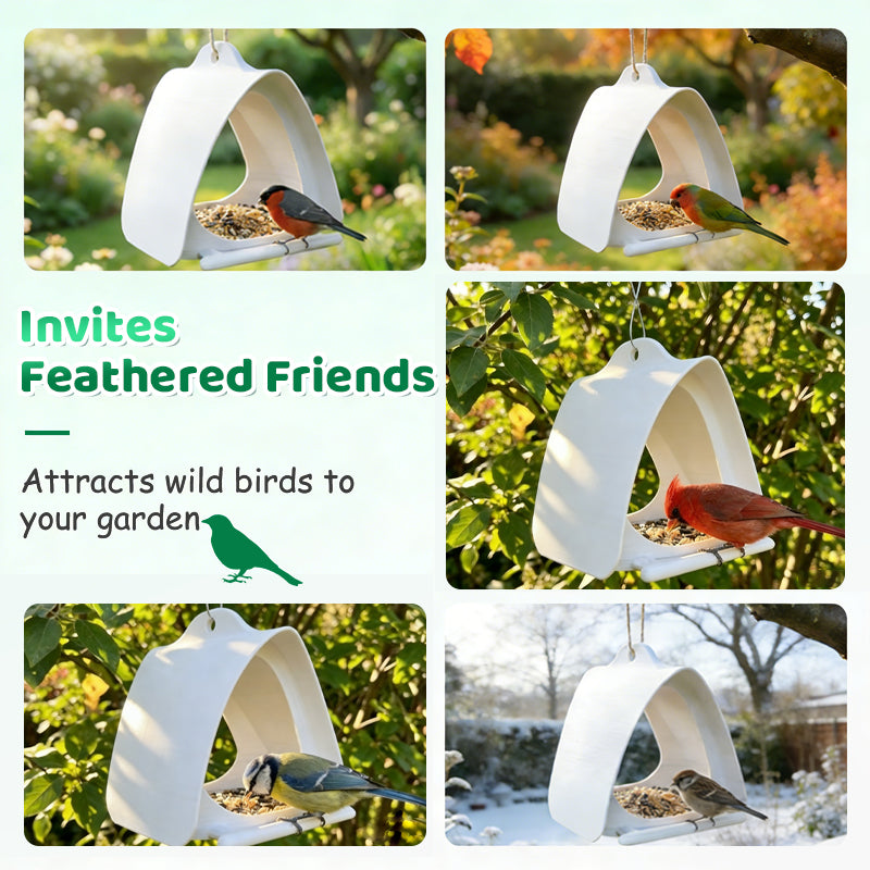 📢📢 50 % RABATT!! ⏰ Hängendes Vogelfutterhaus für den Garten mit Dach 🐦 | Wetterfest & einfach zu befüllen, einfach aufzuhängen & zu reinigen!🌧️❤️