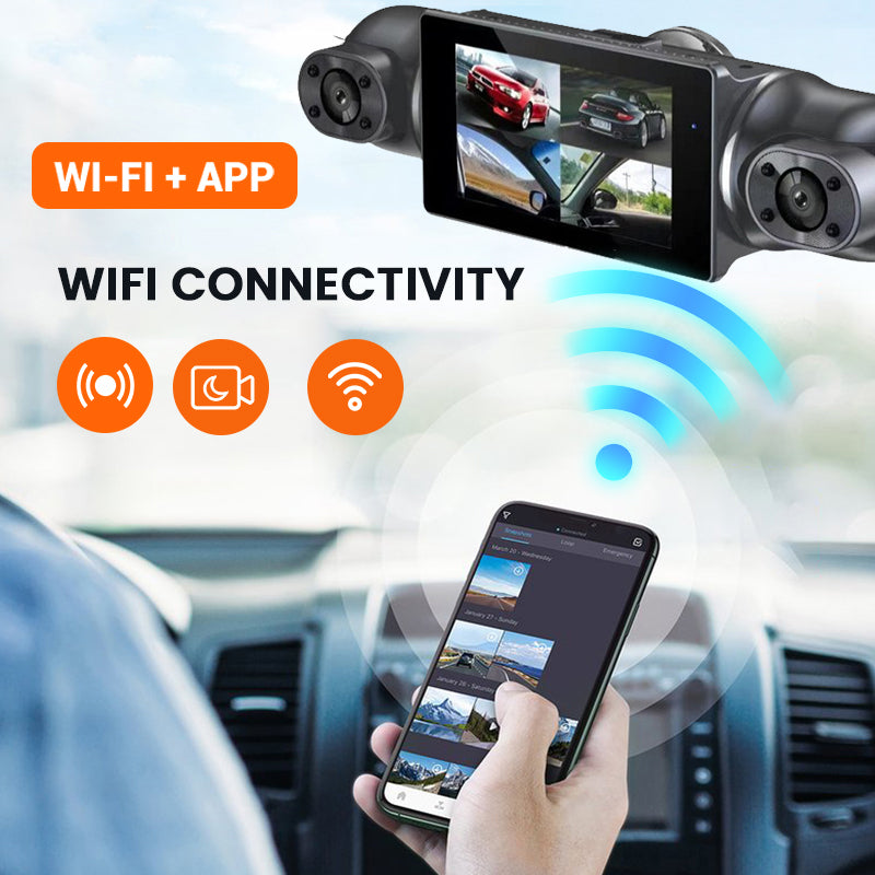 📢📢50 % Rabatt!!🥳📹Dashcam mit 4 Objektiven und HD-Nachtsicht🌙✨