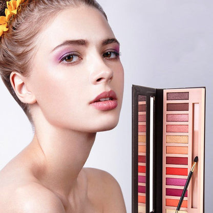 📢📢50 % Rabatt!! ⏰🎀Lebendiges Lidschatten-Palette-Set mit 12 Farbtönen