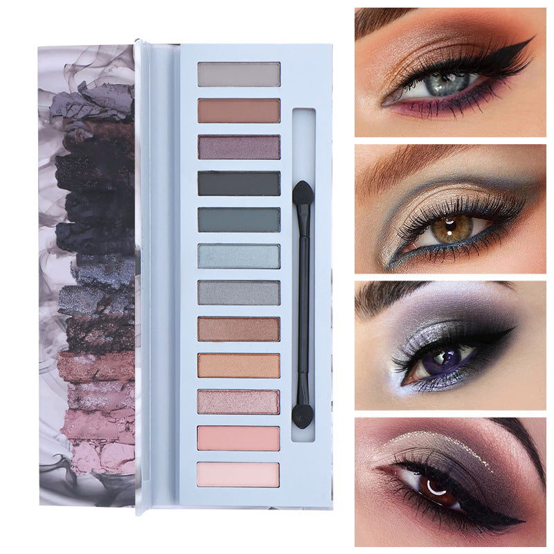 📢📢50 % Rabatt!! ⏰🎀Lebendiges Lidschatten-Palette-Set mit 12 Farbtönen