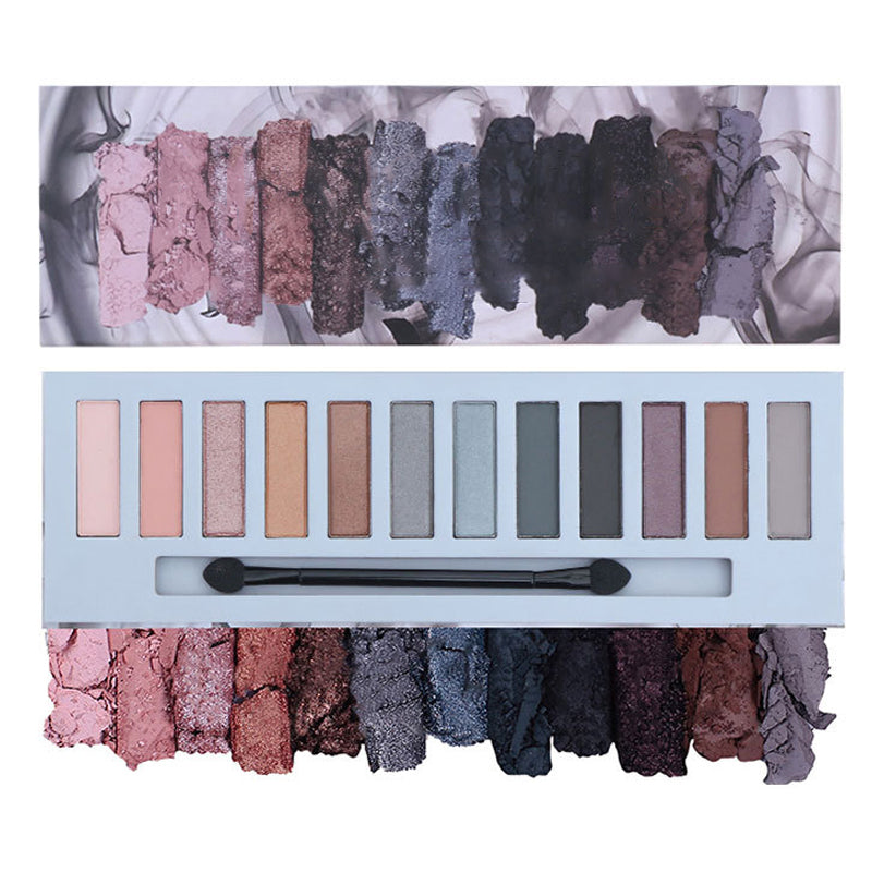 📢📢50 % Rabatt!! ⏰🎀Lebendiges Lidschatten-Palette-Set mit 12 Farbtönen