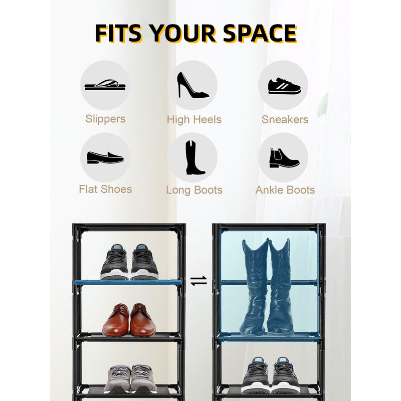 🎁 NEU: 50 % SPAREN 💥 Vertikaler Schuhschrank für den Eingang – platzsparend, stabil & schnell aufgebaut 👟