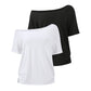 🔥✨ Neu 2026 👚Damen Set – Lockeres Schulter-T-Shirt mit kurzen Ärmeln💖