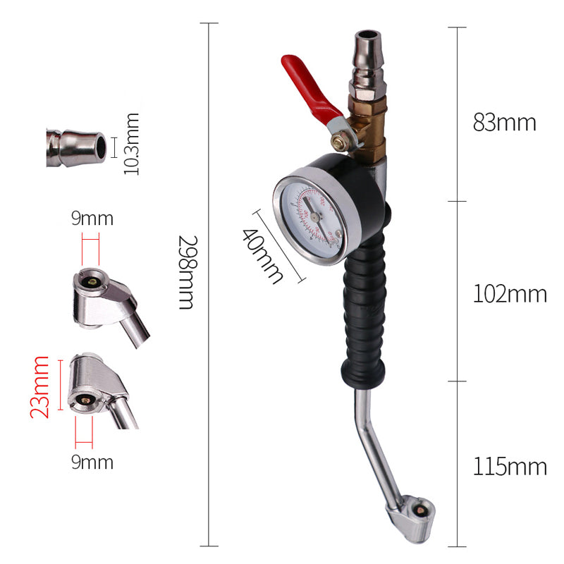 📢📢50 % Rabatt!! ⏰🔧Hochleistungs-Reifenfüller mit Manometer🚗💨