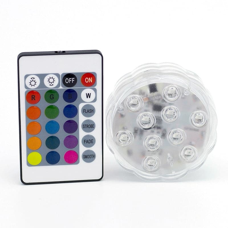 📢📢50 % Rabatt!! ⏰ 2+1 GRATIS!! 🎁💥Unterwasser-LED-Poolleuchten (mit Funkfernbedienung)
