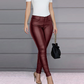 🌞Frühlingserwachen: 50% Rabatt!✨Damen Hochtaillierte PU-Skinny-Hose – Figurschmeichelnd, Vielseitig & Pflegeleicht