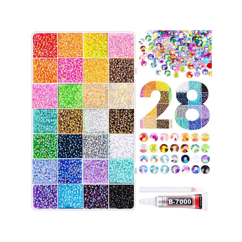 📢📢50 % Rabatt!!🥳💎Flache Kristall-Rhinestones zum Bekleben – Perfekt für DIY, Schmuck, Kleidung & Bastelprojekte