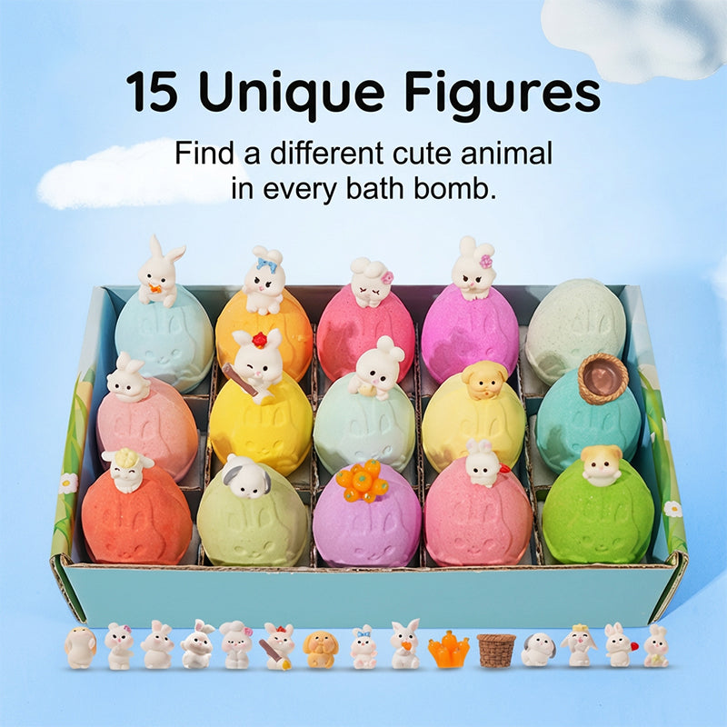 📢📢50 % Rabatt!! ⏰🎁 15-teiliges Badebomben-Geschenkset für Kinder – Hautfreundlich, parfümfrei & sanft zur Kinderhaut | Bunte Farben & fruchtige Düfte! 🧼✨