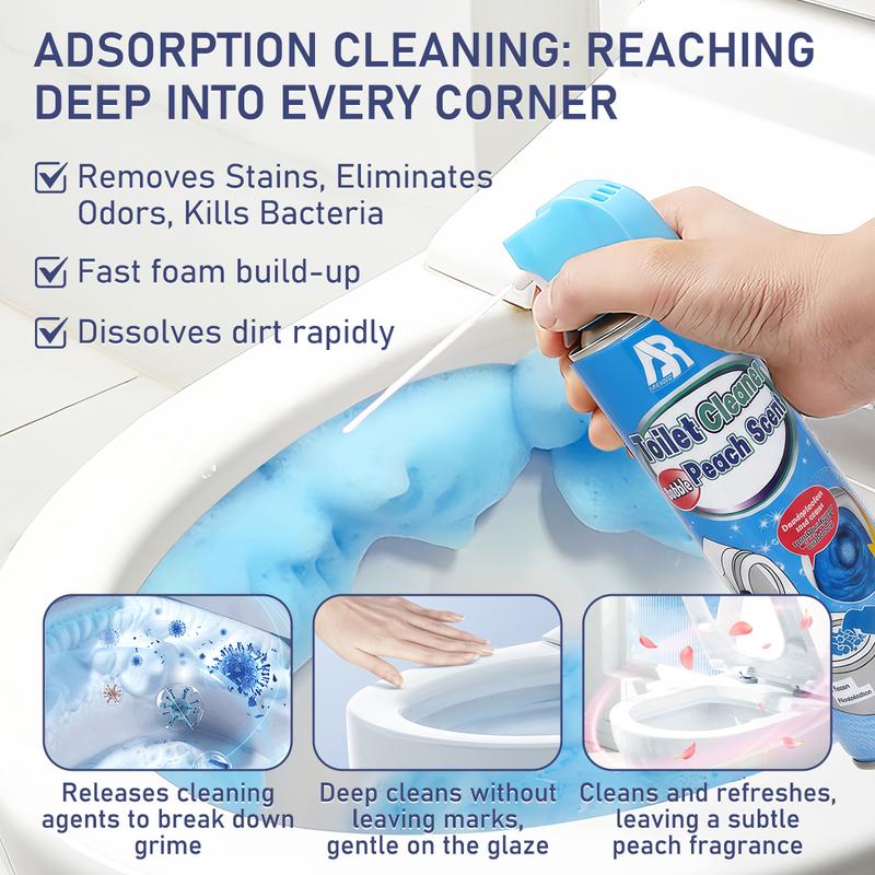 ⏳💥 Nur noch 3 Stunden – 2+1 GRATIS!! 🔥✨ 50 % RABATT! Aufschäumender Toilettenreiniger – dringt in versteckte Ecken, entfernt Flecken und Gerüche. Hinterlässt einen sanften Pfirsichduft. Hygienisch & leistungsstark. 🍑