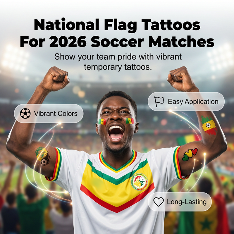 📢📢 50% Rabatt!!!✨⚽ WM 2026 Flaggen-Tattoos | Wasserdichte Temporäre Fußball-Tattoos | Die Saubere Alternative zu Schminke (Gesicht & Körper)