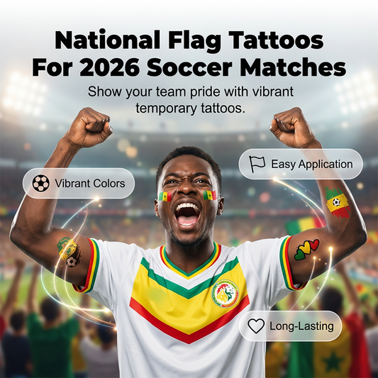 📢📢 50% Rabatt!!!✨⚽ WM 2026 Flaggen-Tattoos | Wasserdichte Temporäre Fußball-Tattoos | Die Saubere Alternative zu Schminke (Gesicht & Körper)