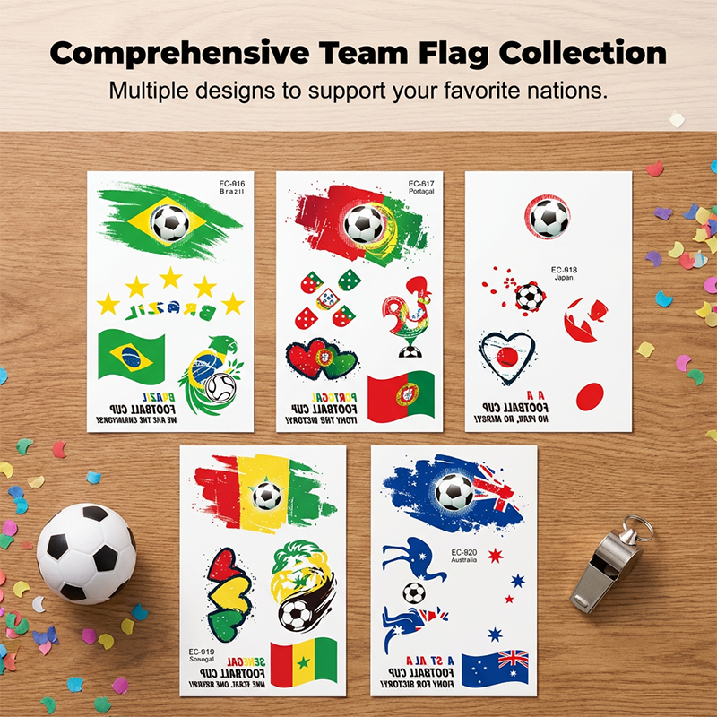 📢📢 50% Rabatt!!!✨⚽ WM 2026 Flaggen-Tattoos | Wasserdichte Temporäre Fußball-Tattoos | Die Saubere Alternative zu Schminke (Gesicht & Körper)