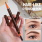 📢📢50 % Rabatt!!🥳2+1 GRATIS!! 🎁Flüssiger Augenbrauenstift mit zwei Spitzen und zwei Zinken