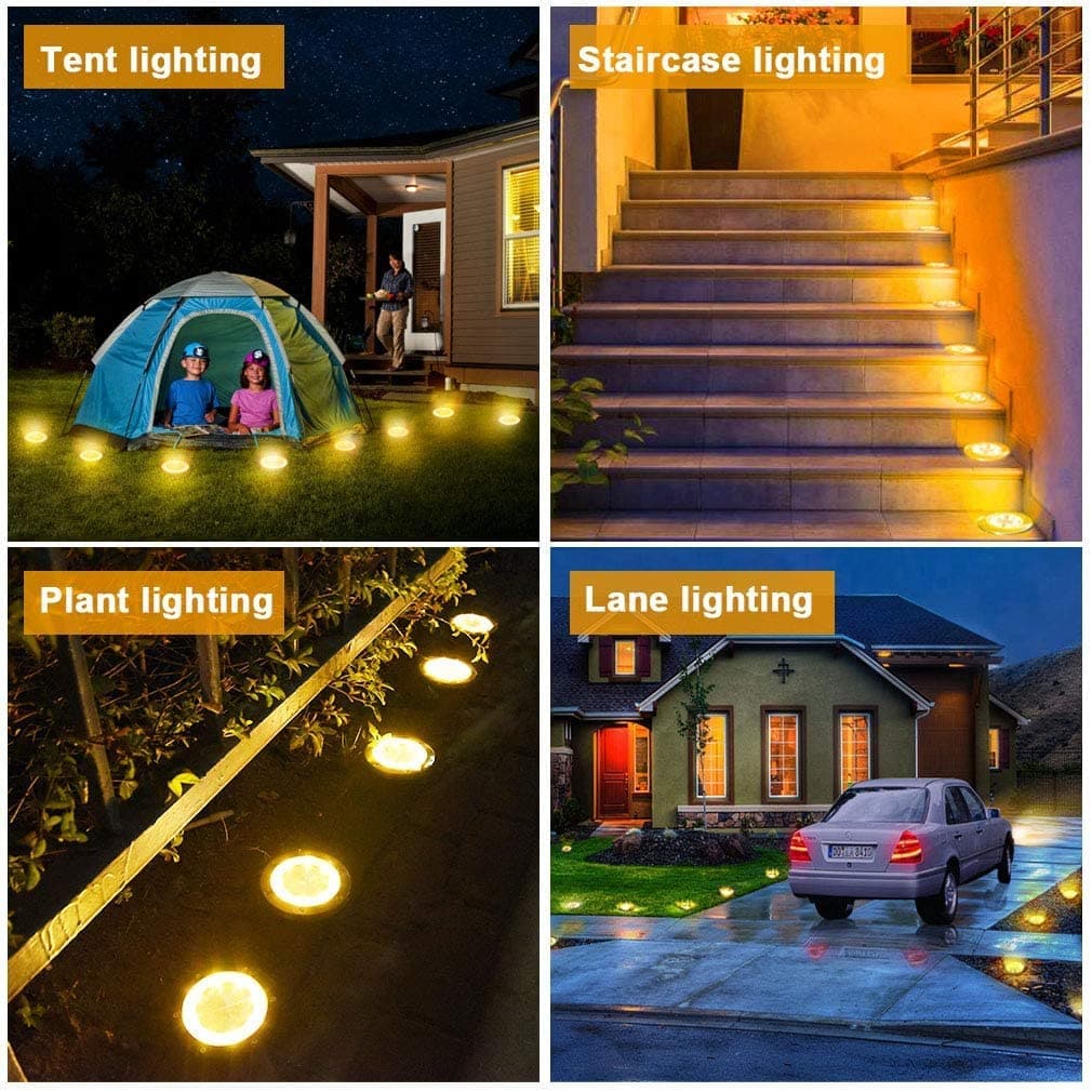 📢📢50 % Rabatt!! 🌙✨Solar-Bodenleuchten für Garten & Wege - Automatischer Sensor & wetterfest