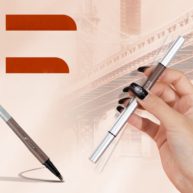 🏆Blitzangebot⚡Über 50.000 verkauft! Nur noch wenige verfügbar!💥💕 2-in-1 wasserfester Flüssig-Augenbrauenstift