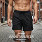 🔥 Heißer Sale: 50 % Rabatt!! 🏃🩳  Atmungsaktive Sportshorts – mit Reißverschlusstaschen, schnelltrocknend und mit elastischem Bund