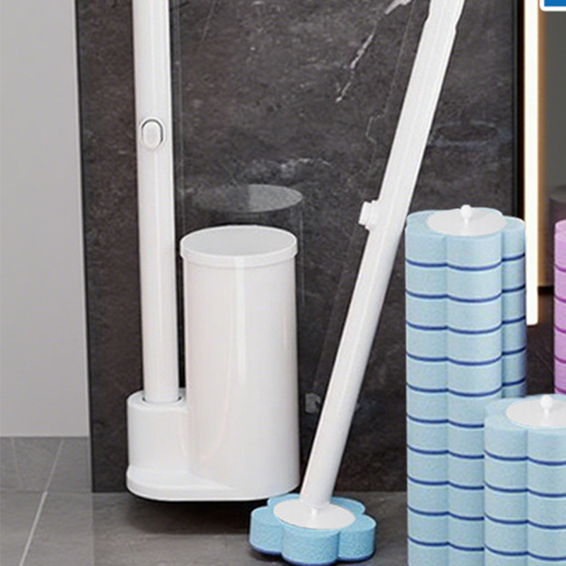 ✨Toilettenreinigungs-Set mit Einweg-Toilettenbürste💧 | 🧽15/25/35 Reinigungsnachfüller + Wandhalter inklusive