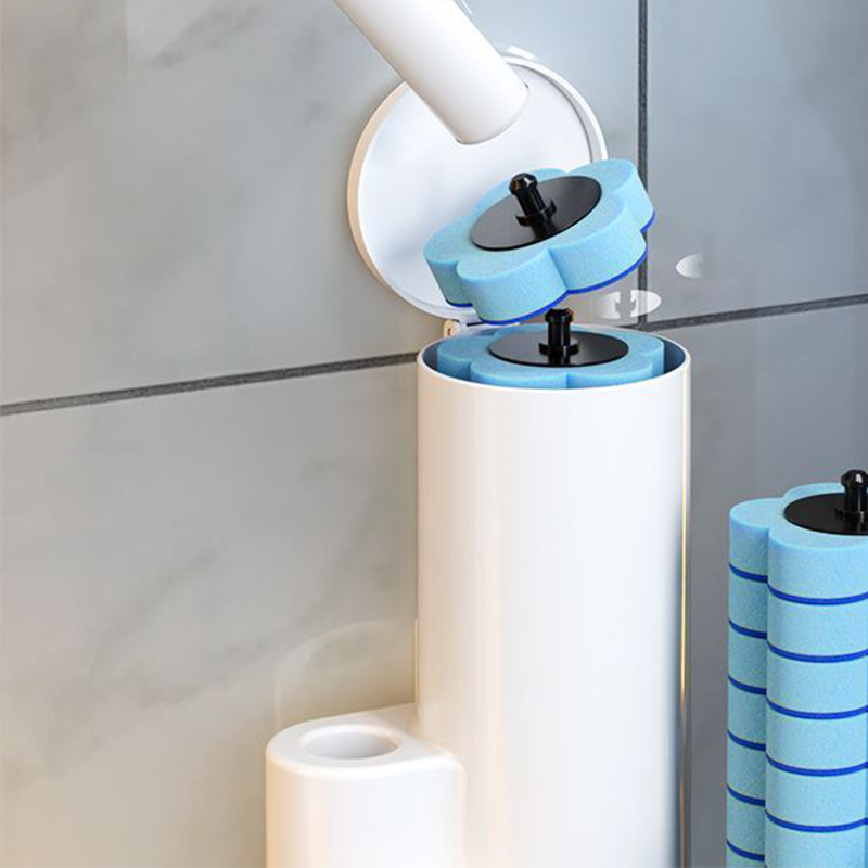 ✨Toilettenreinigungs-Set mit Einweg-Toilettenbürste💧 | 🧽15/25/35 Reinigungsnachfüller + Wandhalter inklusive
