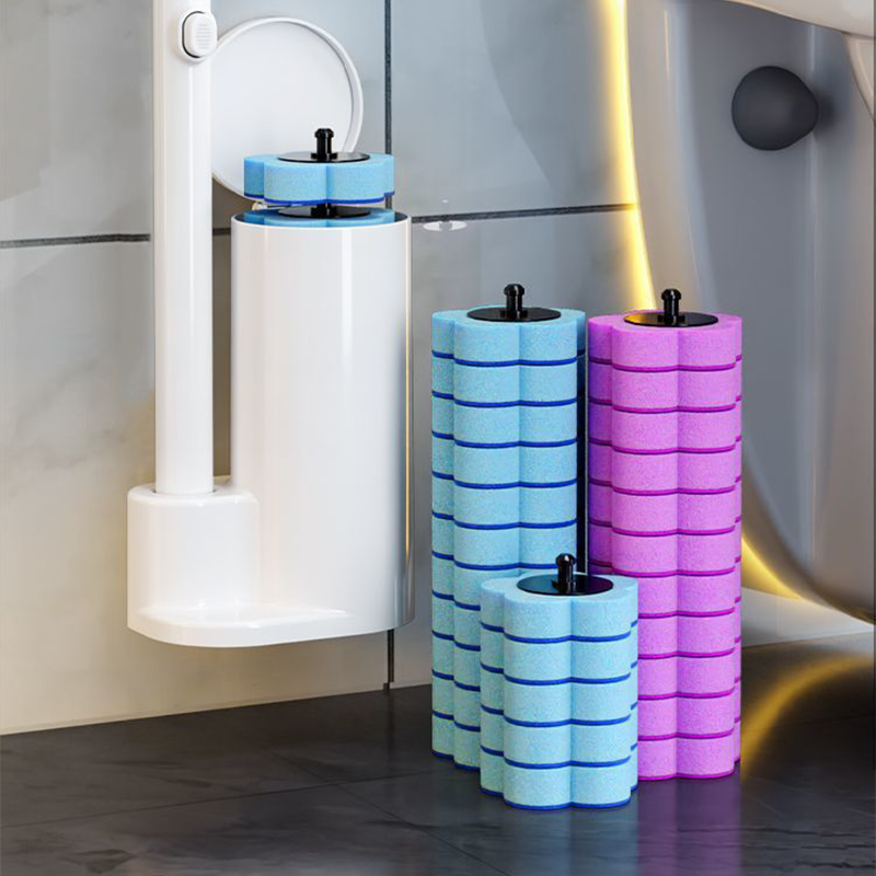 ✨Toilettenreinigungs-Set mit Einweg-Toilettenbürste💧 | 🧽15/25/35 Reinigungsnachfüller + Wandhalter inklusive