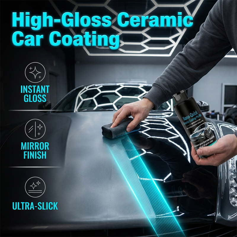 🚗 JETZT 50 % RABATT! 💧 Hochglänzendes, hydrophobes Nano-Keramik-Spray – Spiegelglanz & Wasserschutz – Die perfekte Autopflege ✨