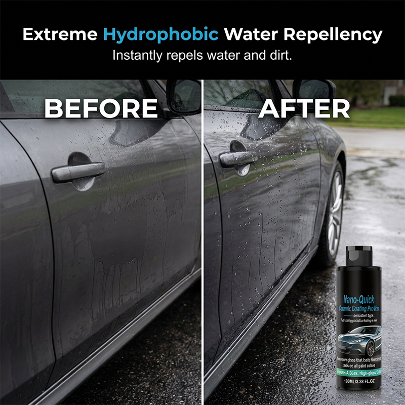 🚗 JETZT 50 % RABATT! 💧 Hochglänzendes, hydrophobes Nano-Keramik-Spray – Spiegelglanz & Wasserschutz – Die perfekte Autopflege ✨
