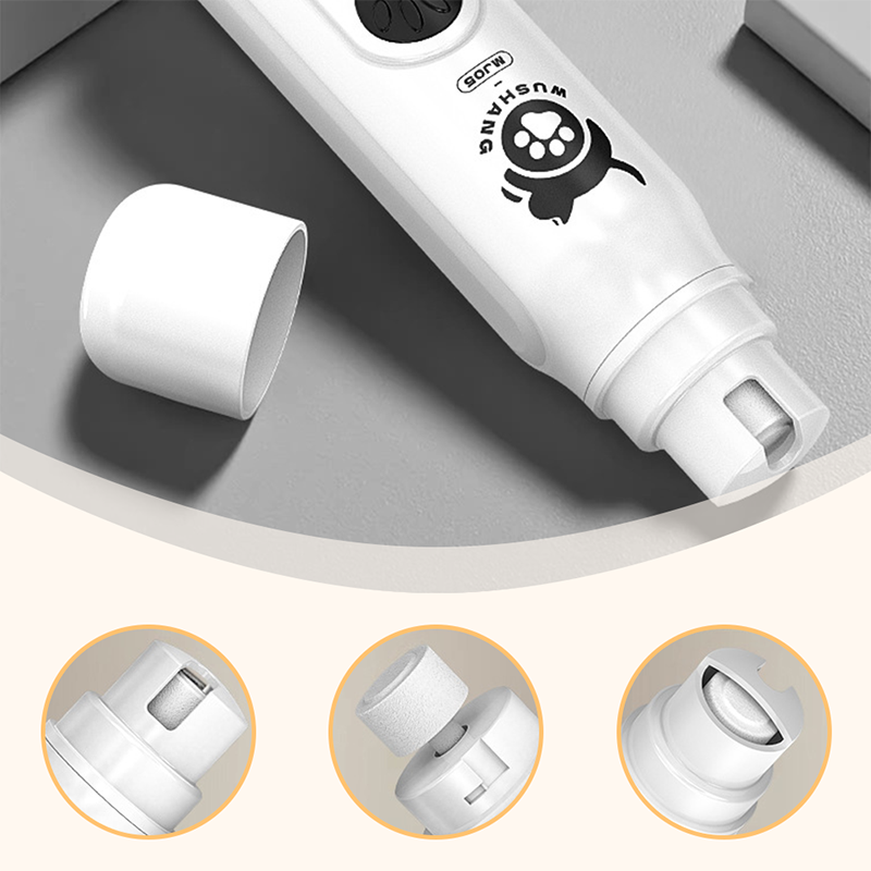 🔥🎁 2+1 GRATIS!!🥳 💞 50K+ VERKAUFT! ⚡🐾Elektrische Krallenfeile für Hunde und Katzen mit LED-Batteriestandsanzeige, schonendes Nagelschleifen