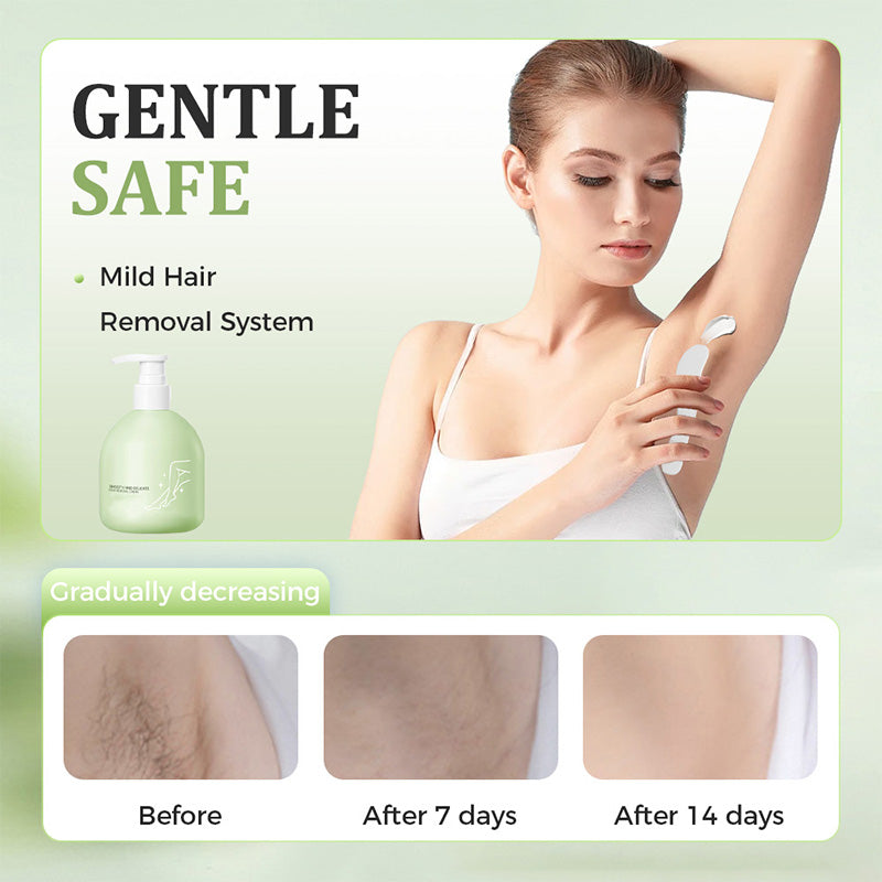 📢📢 LIMITIERT: 50% RABATT ⏰✨Sanftes und hautfreundliches Haarentfernungsset (Haarentfernungscreme + Rasierer) | Zeitlich begrenztes Angebot 🎁