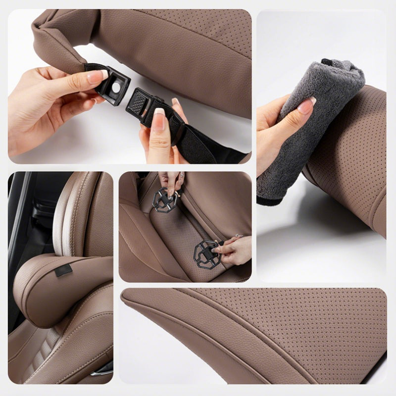 📢📢 50 % Rabatt!! 🚗💤Ergonomisches Kopfstützen- und Lendenwirbelstützen-Set für Autositze