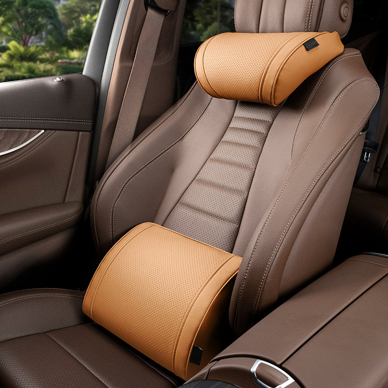 📢📢 50 % Rabatt!! 🚗💤Ergonomisches Kopfstützen- und Lendenwirbelstützen-Set für Autositze