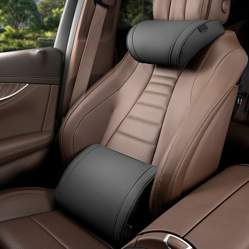 📢📢 50 % Rabatt!! 🚗💤Ergonomisches Kopfstützen- und Lendenwirbelstützen-Set für Autositze