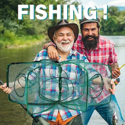 🚨 50 % RABATT! 🚨 Automatisch einklappbarer Kescher für Angler – verstärktes Nylon, handlicher Kescher mit ausziehbarem Griff 🎣✨