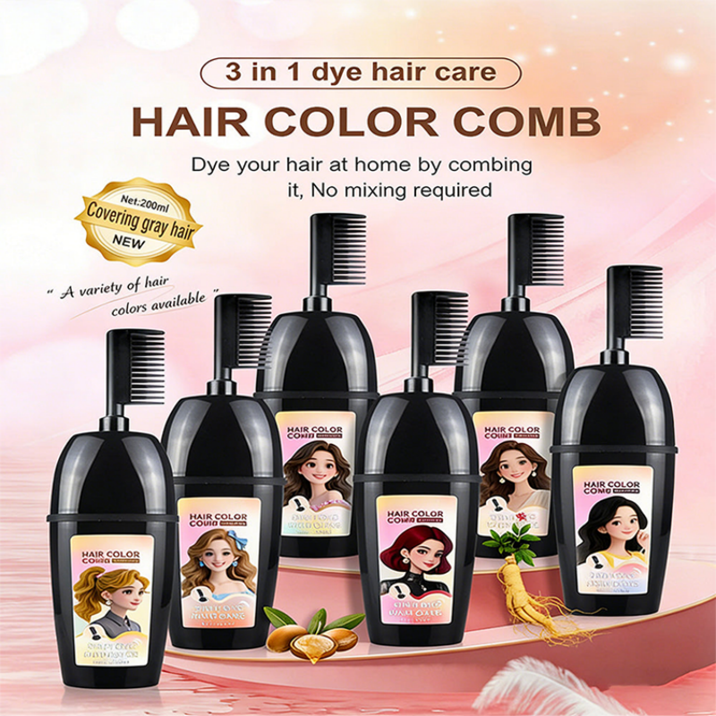 🎁 2+1 GRATIS!! 💇‍♀️ 3-in-1 Haarfarbenkamm | Färben, Mischen & Auftragen in einem Schritt – Einfache Anwendung zu Hause