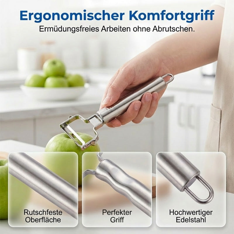 🔥 50 % Rabatt!!🎁 2+1 GRATIS!! 🎉Multi-Funktions-Sparschäler & Julienne-Schneider aus Edelstahl