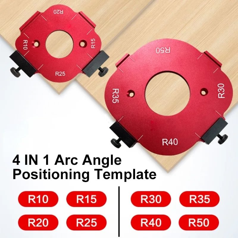 📢📢50 % Rabatt!! ⏰📐 4-in-1 Winkelschablone – Federpositionierer | Für die Holz- und Metallbearbeitung 🔩🛠️