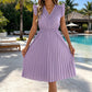 🎁 2026 Neuheit – 50 % Rabatt! 👗🌸 Spitzenkleid mit V-Ausschnitt, Rüschen und tailliertem Schnitt ✨
