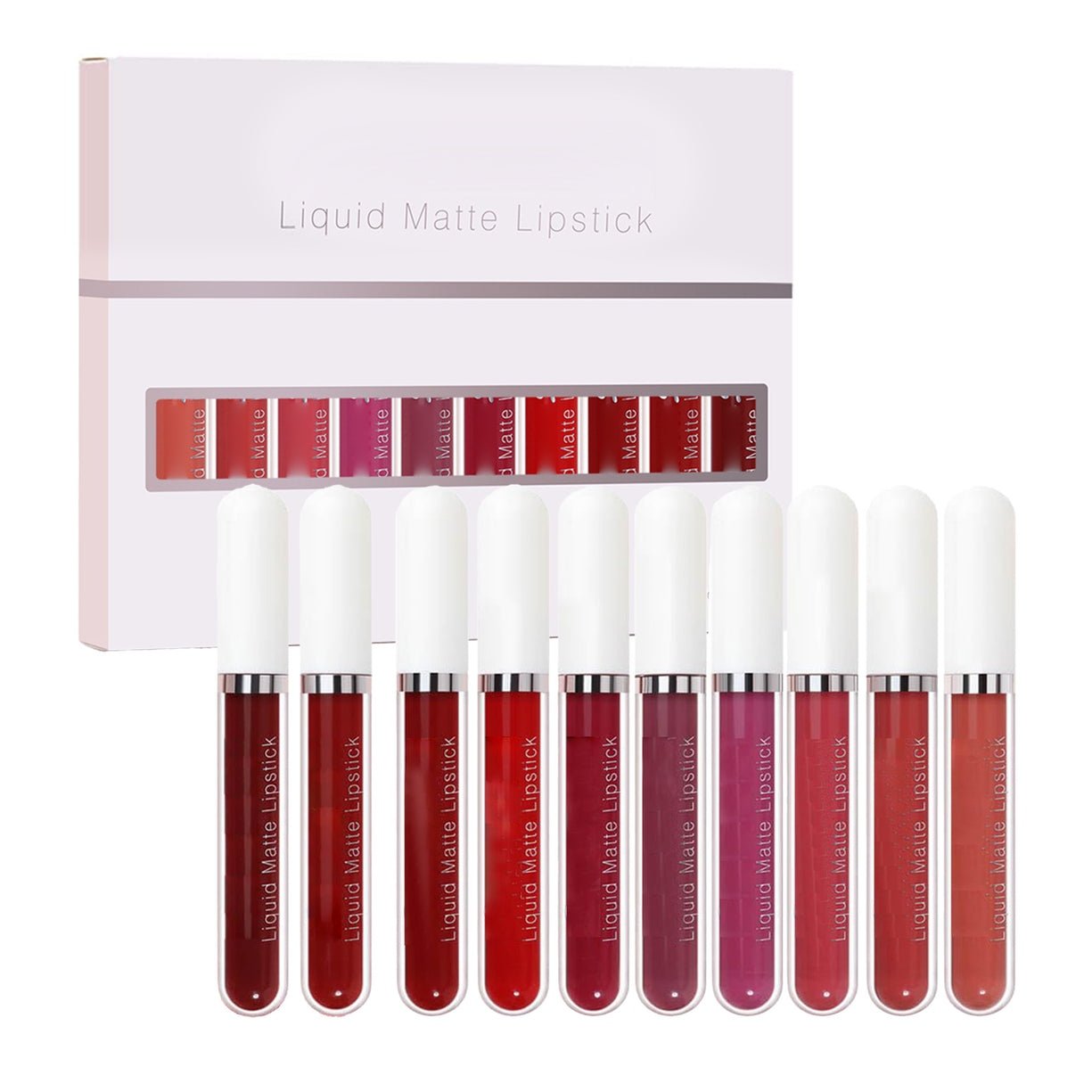📢📢50% RABATT!!!⏰💄18 Stück matter, wasserfester, langanhaltender Lipgloss💋
