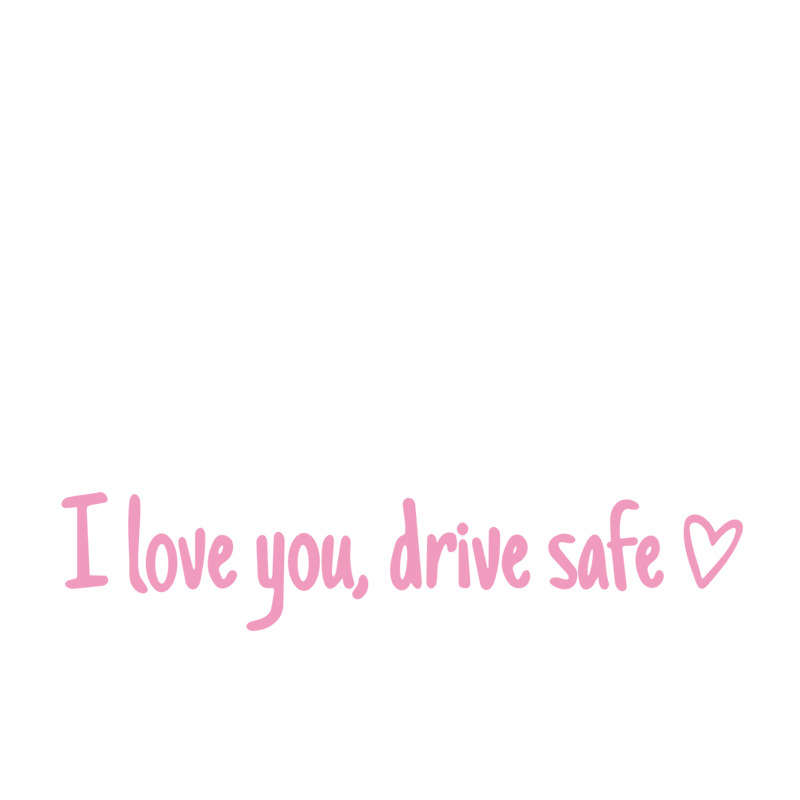 💖 „I Love You Drive Safe“ 🚗 Auto-Rückspiegel-Aufkleber 🔙