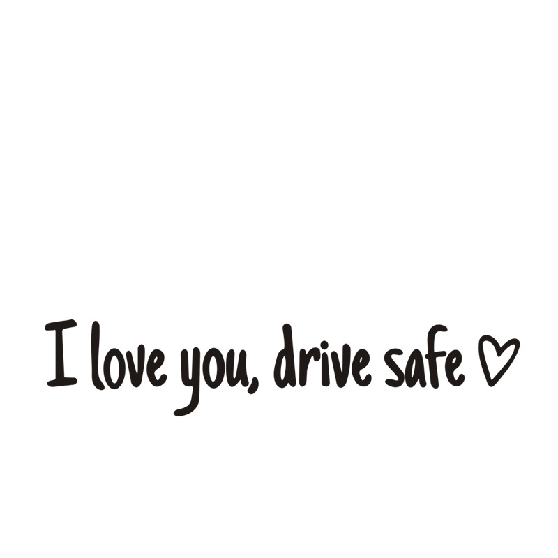 💖 „I Love You Drive Safe“ 🚗 Auto-Rückspiegel-Aufkleber 🔙